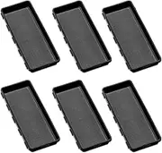 madesmart Antimicrobial 15 x 6 Interlocking Pop In, Customizable Multi-Purpose Drawer Organizer, All-In-One Home Organization, EPA Certified, Carbon, Pack of 6