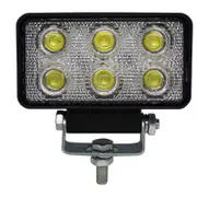 Elinz 4" 18W LED Work Light Rectangular 60Â° Flood Lamp Fog IP67 Offroad Jeep 12V 24V