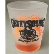 GETTYSBURG ORANGE BOTTOM SHOT GLASS SHOTGLASS NEW
