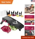 MuellerLiving Mandoline Slicer for Kitchen, Adjustable Vegetable Chopper, Fru...