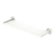 Fienza Metal Shower Shelf Round Plate Kaya Matte White 82807MW