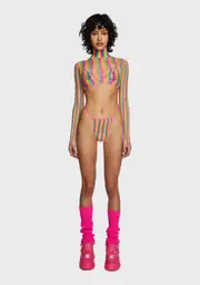 Prismatic Purge Fishnet Set