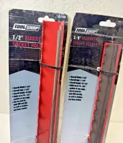 ToolShop Magnetic Tray Holder Shallow & Deep Sockets Tools 1/2" & 3/8"