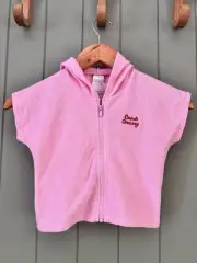 Bonds Baby Girls Towel Sz 00 Cruisey BNWT Towel Zip Up Cover Swimming Beach Hood