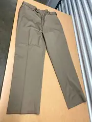 Perry Ellis Dress Pants Mens 36x32 Antelope Portfolio Stretch Flex Twill Pleated