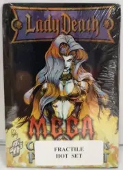 KROME 1997 LADY DEATH CHROMIUM MEGA PREVIEW TRADING CARD FRACTILE HOT SET NEW