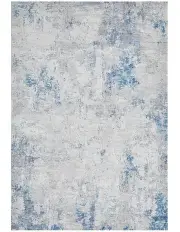 [Rug Culture] Illusions 132 Rug In Blue/Silver