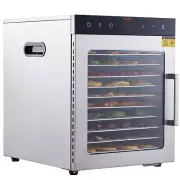 VEVOR 10 Trays Food Dehydrator Machine Stainless Steel 800W Jerky Fruit Drying
