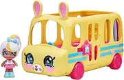 Kindi Kids Minis Collectible School Bus and Posable Bobble Head Figurine 2pc Multicolor 50084