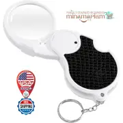 AOCOAKW 5X Magnifying Glass with Light, Pocket Magnifier for Reading & Jewelry