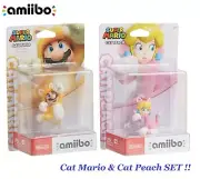 Nintendo amiibo -Cat Mario & Cat Peach- SET Super Mario Series Wii, GameCube