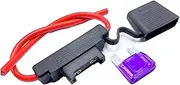 8 Gauge AWG Waterproof Inline Fuse Holder for Maxi Fuse Up to 100A, Heavy Duty Automotive Replacement Fuses