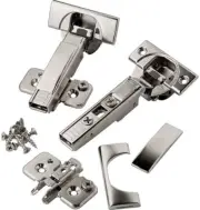Full Overlay Blum 110 deg Soft-Close BLUMotion Clip Top Frameless Hinges, Pair