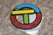 SCOTTY CAMERON TCC CIRCLE T COOKIE CUTTER STICK FIGURE BAG TAG PUTTING DISC TCC