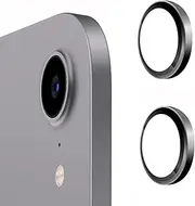 For iPad Air 6 11-inch 13-inch Camera Lens Protector Tempered Glass - 2 Packs -Compatible with iPad Mini 7 2024/ Mini 6 2021, iPad Air 2020/2022,New iPad Accessory-Black