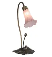 Meyda Tiffany 13692 16" Tall Gooseneck Table Lamp - MultiColor
