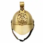 German Prussian Fireman Brass Accents Imperial Officer Spike Helmet Replica