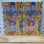 Rowan & Martin’ Laugh In The Sock It To Me Collection VHS Lot 2 Tapes Funk Farkl