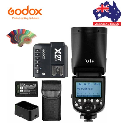 Godox V1-N 2.4G TTL HSS Round Head Speedlite Flash + X2T-N Trigger For Nikon