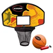 NNEDSZ Trampoline Basketball Ring Set with Mini Ball and Pump
