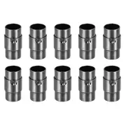 Leather Cord End Clasp, 10Pcs 8mm Hole Leather Clasps Jewelry Making, Black