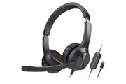 Creative Chat USB Headset Headphones Wired Noise Cancelling Black
