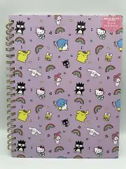 2024 Sanrio Hello Kitty And Friends Purple Spiral Notebook Hard Cover 160 Pages