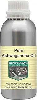 Devprayag Pure Ashwagandha Oil (Withania somnifera) Natural Therapeutic Grade 630ml (21 oz)