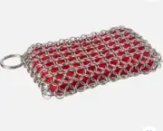 Lodge ACM10R41 Scrubbing pad, One, Red Chainmail