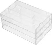 Yardenfun 3Pcs Transparent Audio Cassette Storage Case Empty Plastic Cassette Box Holder for Standard Tape Durable and Lightweight Cassette Tape Case