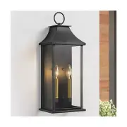 Dusk to Dawn Outdoor Wall Lantern 2-Light, 21" Large Outside Wall Sconce, Mod...