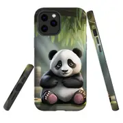 For iPhone 12 Pro Max Tough Protective Cover, Happy Panda