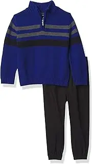 [NAUTICA] Boys 2-Piece Quarter Zip Pullover Sweater and Pants
