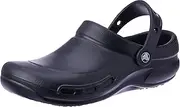 [Crocs] Unisex Bistro Work Clog, Black, 10 US Men's / 12 US Women's