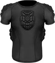 [STARTIST] Men Padded Proctective Shirt Heart Guard Undershirt Lightweight Protective Top Chest Rib Protector for Games Soccer Baseball