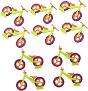 Totority Exquisite Toy Bike DIY Kit 10pcs Simulated Model Miniature Bike Accessory Set