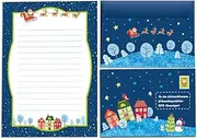 Christmas Letter Paper for Children Letter Set Santa Wish List Pad (A5 Pad with 25 Sheets + 15 Envelopes)