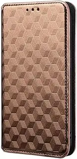 [YKNIUFLY] Case for Samsung Galaxy M14 4G, with Card Slot, PU Leather Flip Folio Wallet Case with Stand, Anti-Fall, Protective Case for Samsung Galaxy M14 4G.(Brown)