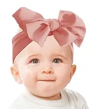 Hair Band With Bows,Elastics Bows Hairband for Child - Handmade Kid Headbands for Birthdays, Baby Showers, Christmas, Family Photography