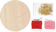 Anneome 1 Set Nail String Painting DIY Kit Creative Handicraft Material for Fun Art Projects for Home Decoration and Simple and Convenient to Use Random Color