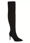 Jeffrey Campbell Pillar Womens Vegan Faux Suede Over the Knee Boots Black Size 7