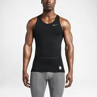 【熱賣精選】nike pro combat core . 緊身背心 緊身衣 運動背心 排汗 黑色-LK19802