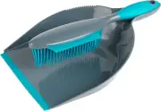 LA069351EU Pet Plus+ Dustpan and Brush Set - Non-Scratch Rubber Bristles, Handhe