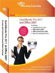 Learn QuickBooks Pro/Premier 2011 Tutorial Training CD Bundle with Office 2007