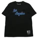 【滿額現折200】MITCHELL & NESS 短T CITY LOGO 洛杉磯 湖人 黑藍 復古 男 MNTS003LALB