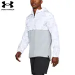 【UNDER ARMOUR】UA男 半開襟連帽厚棉T 麻花鋼鐵灰(FITTED,亞洲版型)