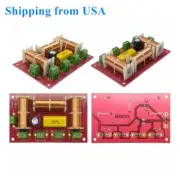 2Pcs Woofer Speaker Crossover Audio 3 Way Crossover Frequency Divider 4-8OHM