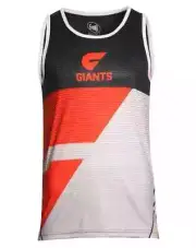 GWS Giants AFL Sublimated Training Singlet Sizes S-3XL BNWT