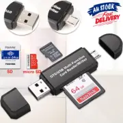 2.0 Adapter SD Mobile Phone PC Micro USB OTG Card Reader TF