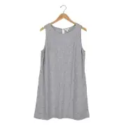 NWT J.Crew Factory Striped Linen Blend Shift Mini Dress Black White Size 10